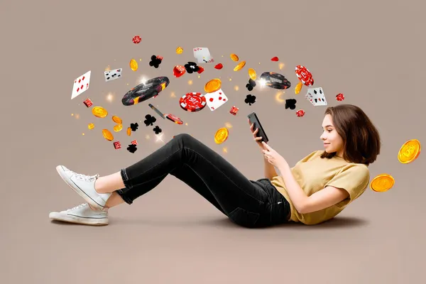 A woman in a luxurious green gown next to an ornate roulette wheel, capturing the upscale casino mood of CD33.